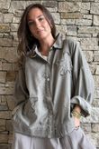 Hippie Shake Linen Blend Shirt Jacket Washed Earth